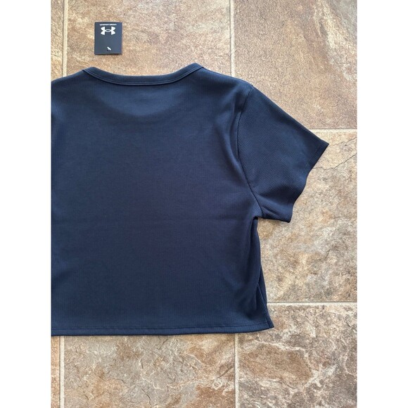 Under Armour Rival Rib Baby Tee Black Size XL - Picture 9 of 12